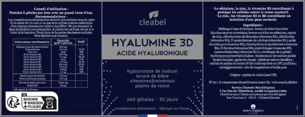 etiquette hyalumine